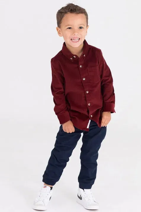 Ruffle Butts - Navy Chino Jogger Pants