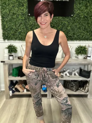 Sidney Leopard and Floral Joggers