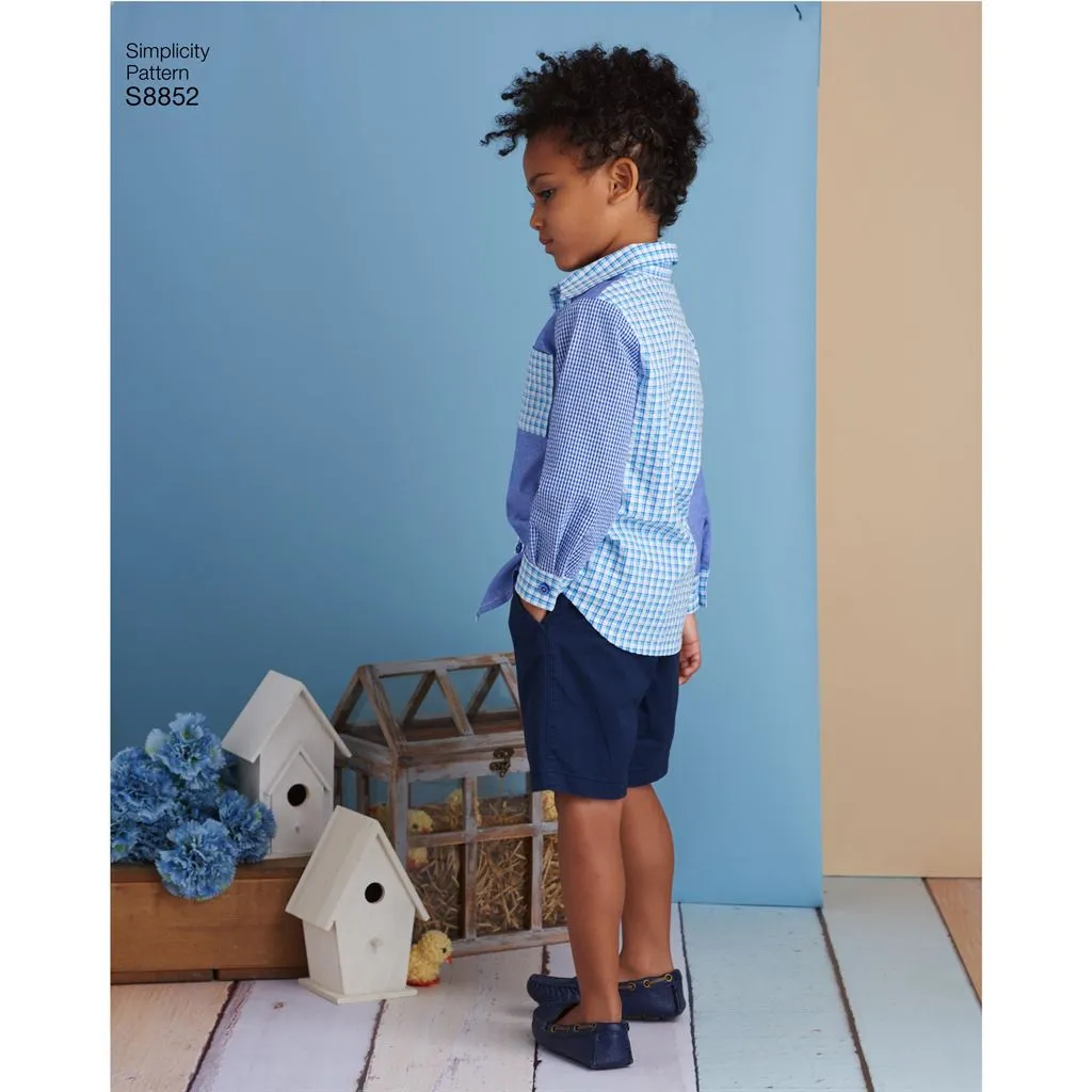 Simplicity Pattern S8852 Child's Dresses and Shirt 8852