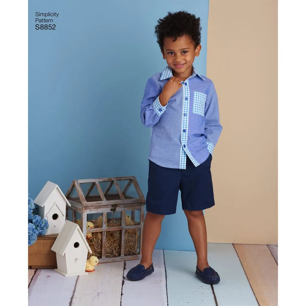 Simplicity Pattern S8852 Child's Dresses and Shirt 8852