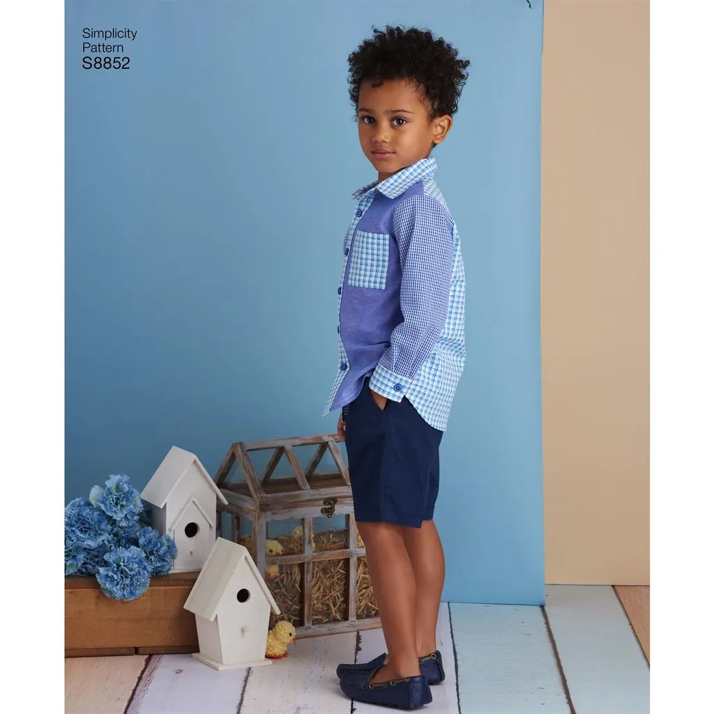 Simplicity Pattern S8852 Child's Dresses and Shirt 8852