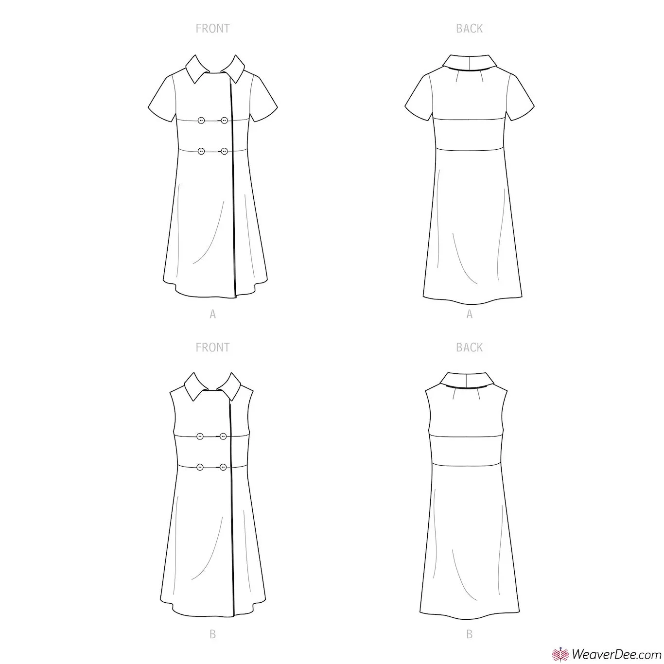 Simplicity Pattern S9466 Misses' Dress - Vintage 1960s