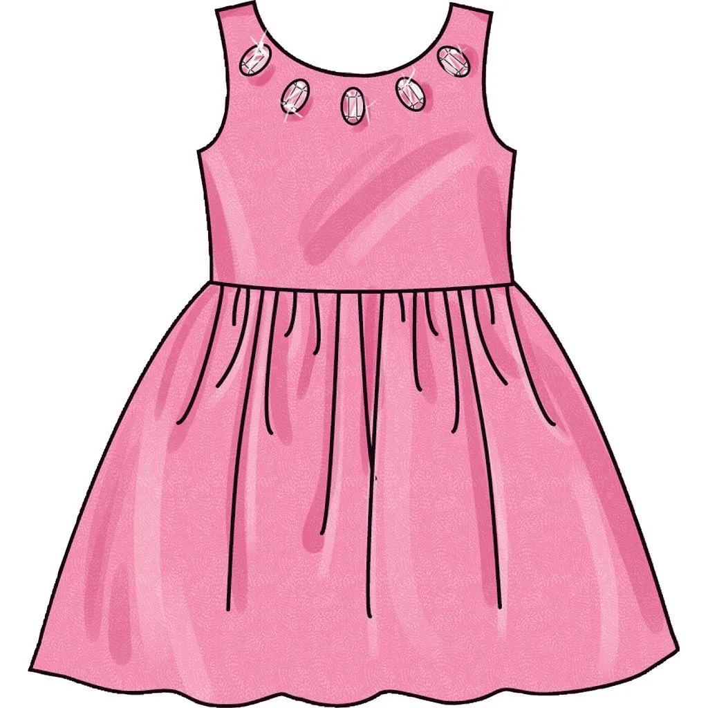Simplicity Sewing Pattern S9320 Children's Gathered Skirt Dresses