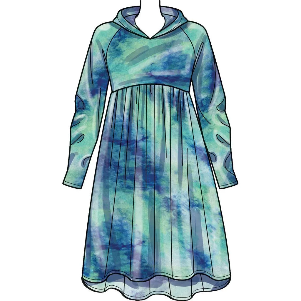 Simplicity Sewing Pattern S9380 Misses' Sweatshirt Dresses