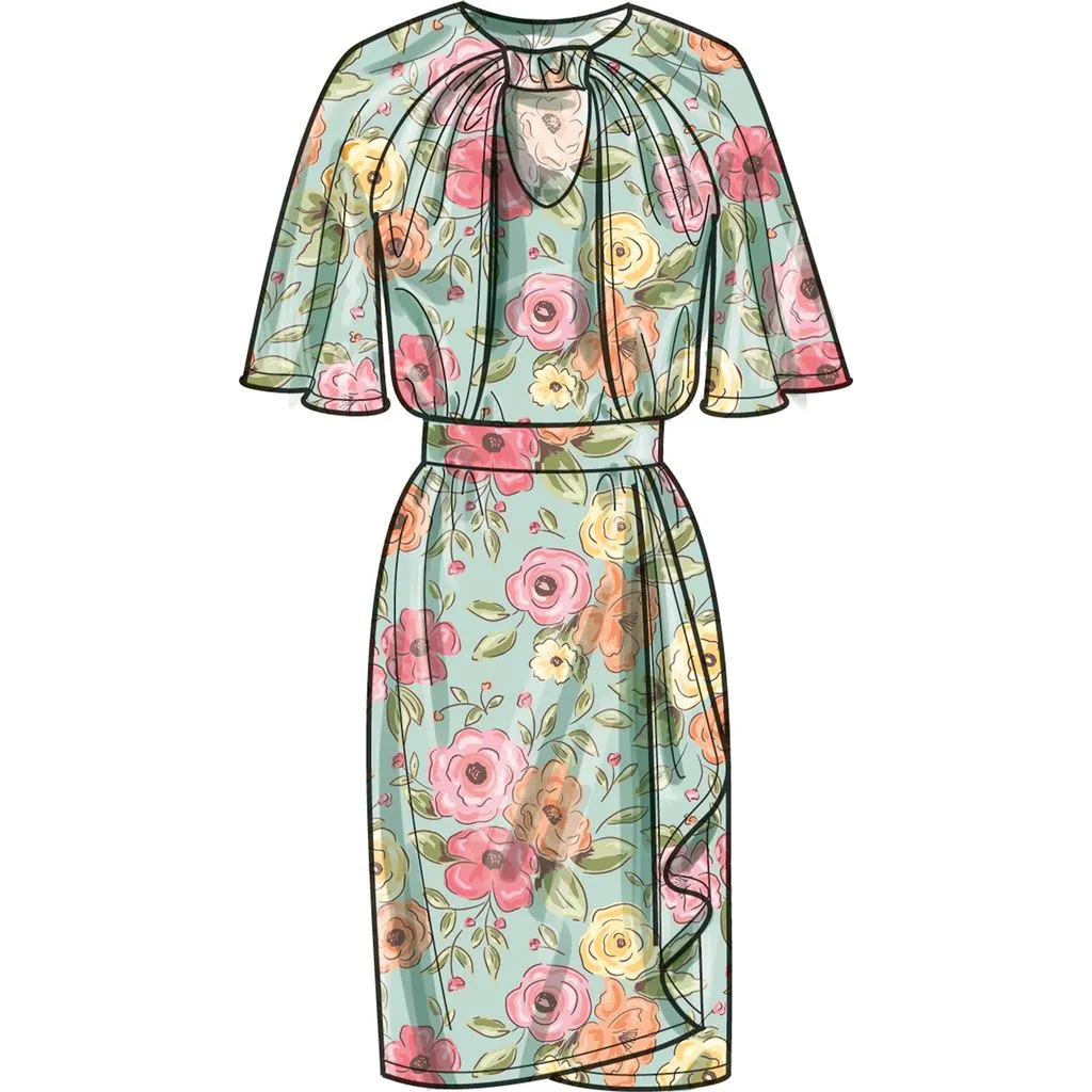 Simplicity Sewing Pattern S9677 Misses' Dresses with Sleeve and Length Variations