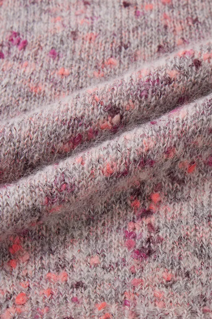 Snaiki Zodiac Jacquard Sweater in Wool Mohair Pom Pom Knit