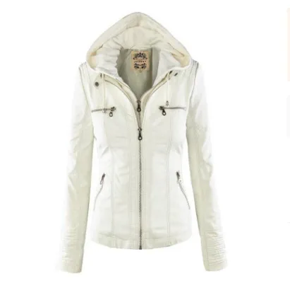 Solid Leather Jacket For Women's- Glamzlife