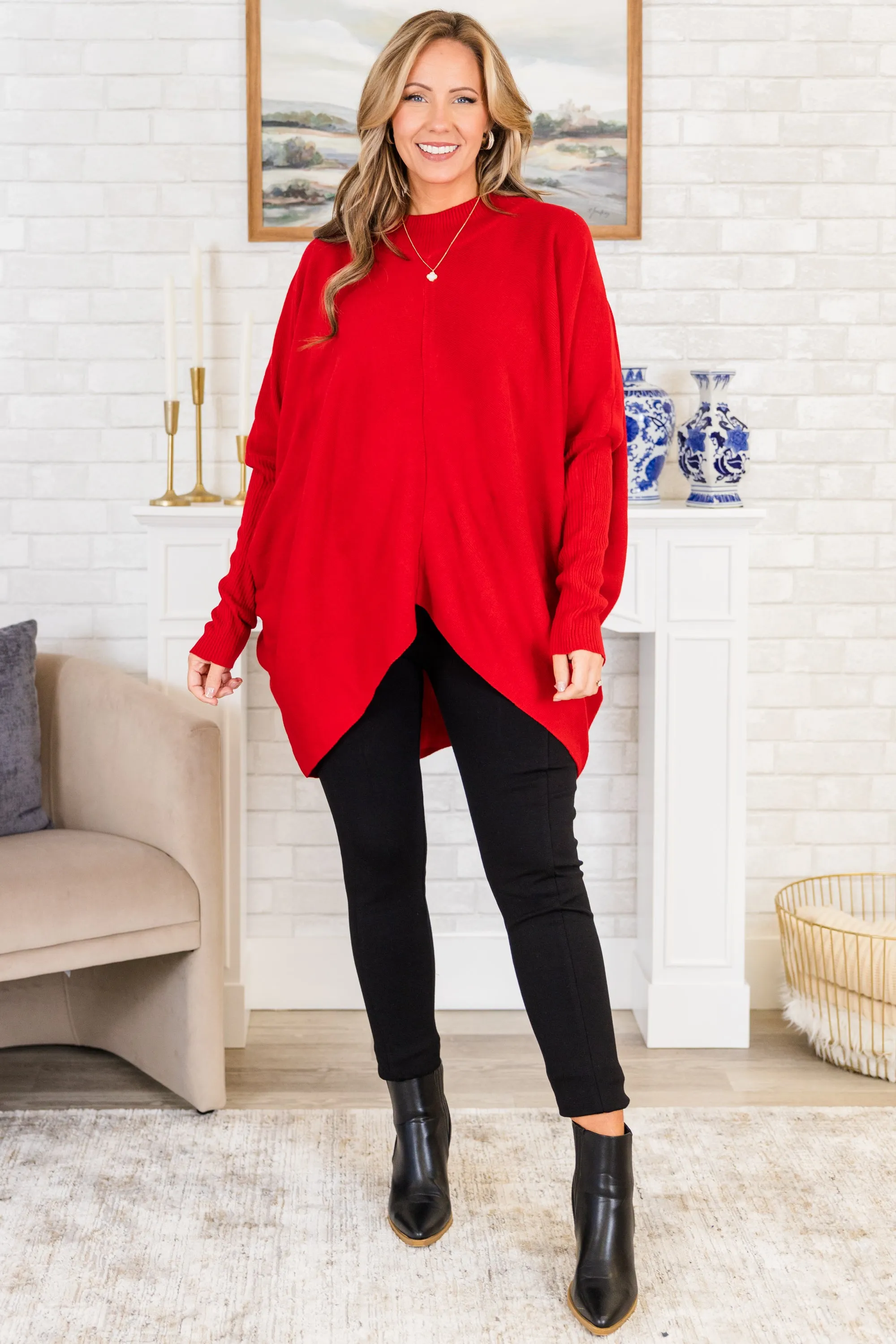 Thinking Of Us Tunic, Red