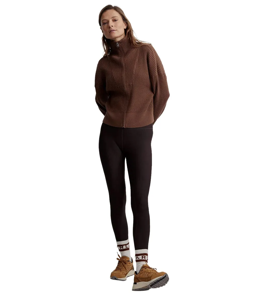 Varley Carmen Rib Knit Zip Through