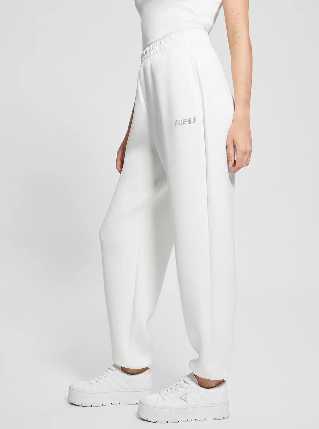 White Cecilia Scuba Pants