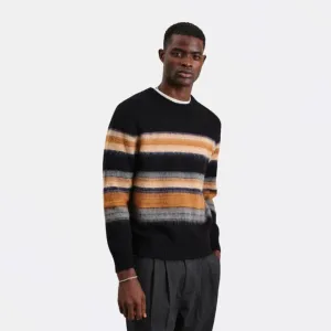 Wilde Crew Brush Stripe (Black Multi)