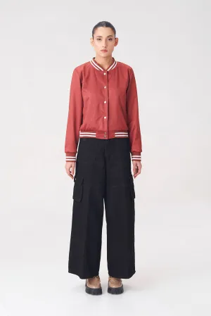 Women’s Rust Varsity Jacket