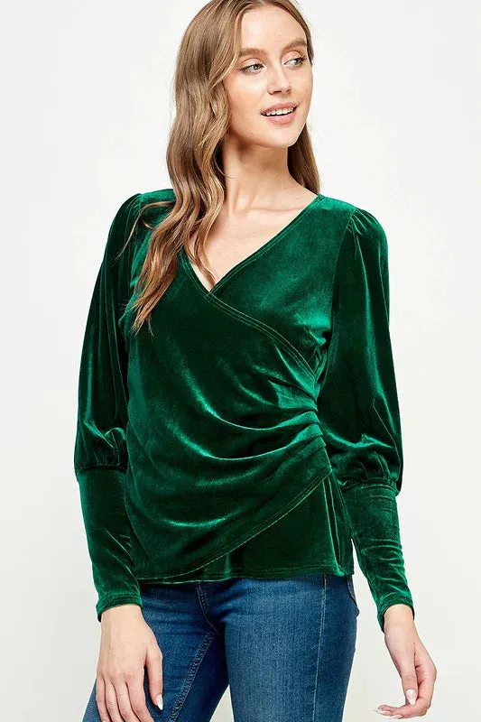 Yours Truly Velvet Top
