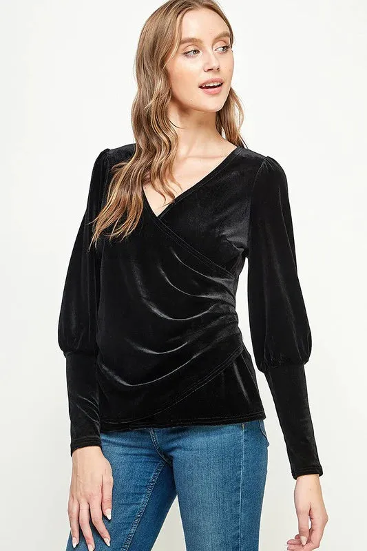Yours Truly Velvet Top