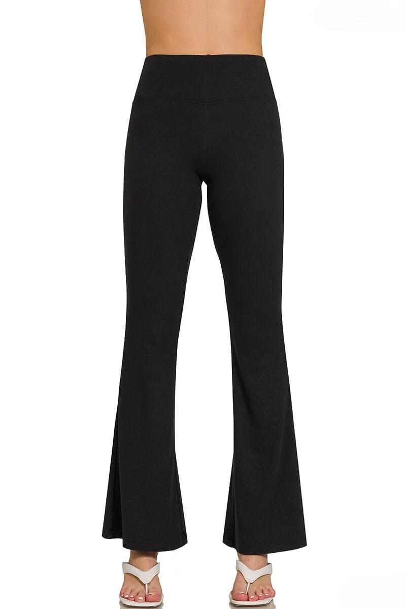Zenana Buttery Soft Flare Leg High Waist Yoga Pants